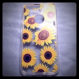 New never used Google phone case sunflower cover